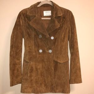 Faux suede jacket in tobacco. Never worn.